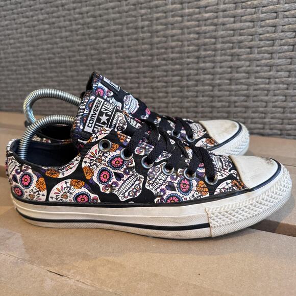 Converse Shoes - Converse Chuck Taylor All Star‎ Day of the Dead Low Top Shoes W7 M5 154893F